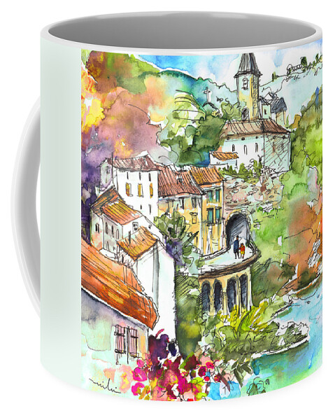 Travel Coffee Mug featuring the painting Ambialet 03 by Miki De Goodaboom