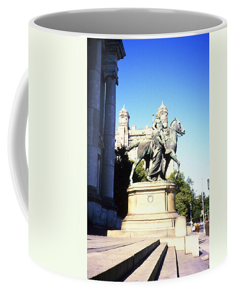 Statue Coffee Mug featuring the photograph American Museum of Natural History 1984 by Gordon James