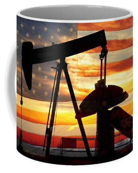 Oil Coffee Mug featuring the photograph American Oil by James BO Insogna