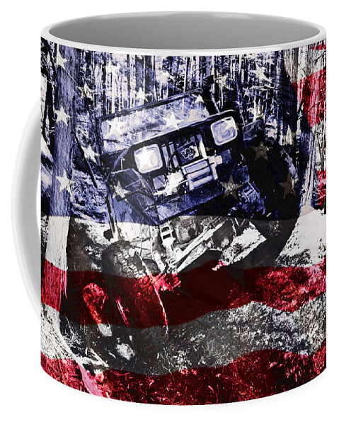 Jeep Coffee Mug featuring the photograph American Wrangler by Luke Moore
