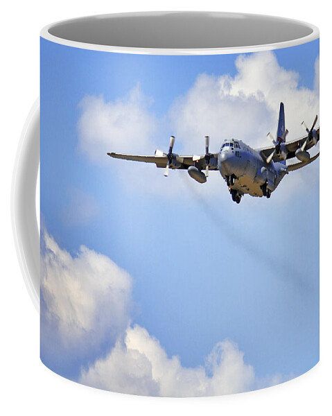 C130 Coffee Mug featuring the photograph Amongst the Clouds by Jason Politte