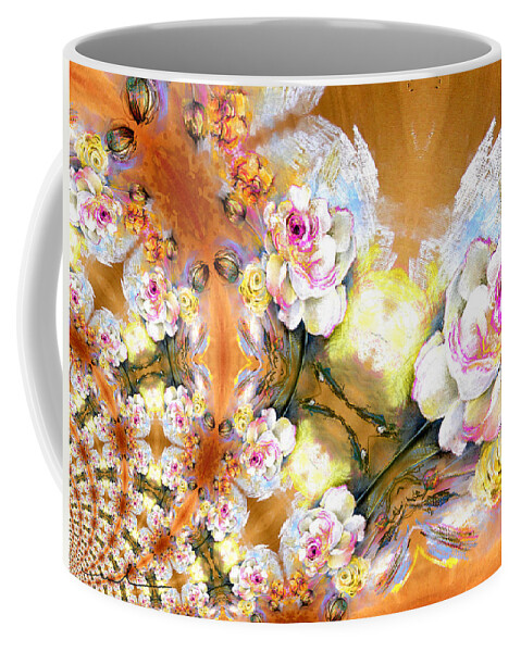Flowers Coffee Mug featuring the painting Amour Infinity by Miki De Goodaboom