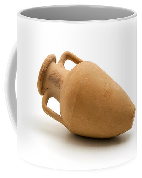 White Background Coffee Mug featuring the photograph Amphora by Fabrizio Troiani
