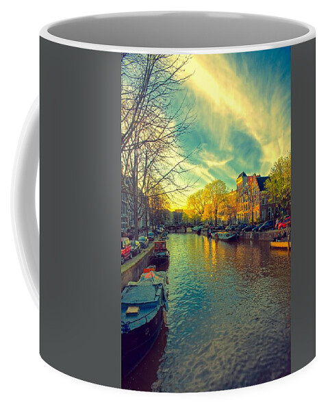 Amsterdam Coffee Mug featuring the photograph Amsterdam Bright by Jenny Hudson