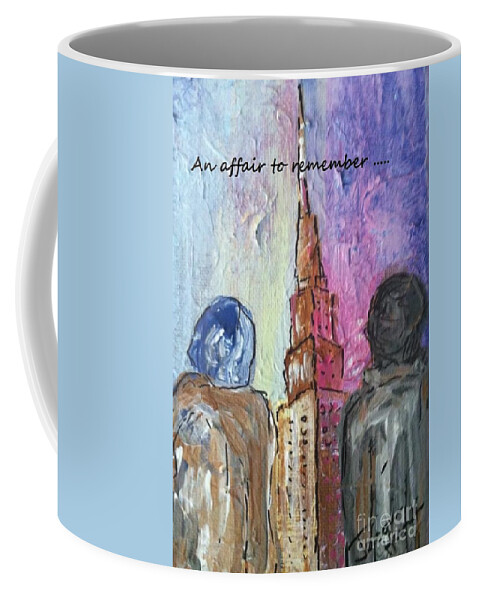 An Affair To Remember Coffee Mug featuring the painting An Affair To Remember by Jacqui Hawk