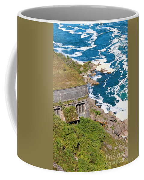  Hydroelectric Generating Station Coffee Mug featuring the photograph An old hydroelectric generating station by Jennifer E Doll