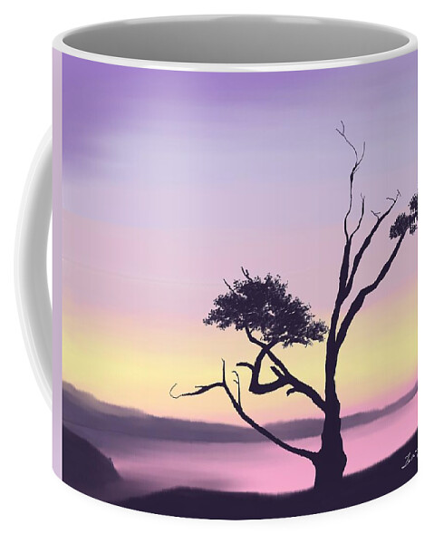 Landscape Coffee Mug featuring the digital art Anacortes by Terry Frederick