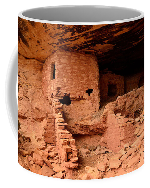 Comb Coffee Mug featuring the photograph Anasazi Ruins at Comb Ridge by Tranquil Light Photography