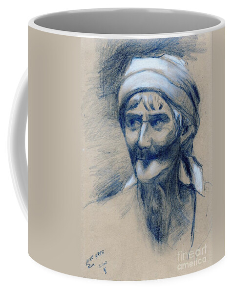 Ancient Coffee Mug featuring the drawing Ancient sculpture studies_9 by Karina Plachetka