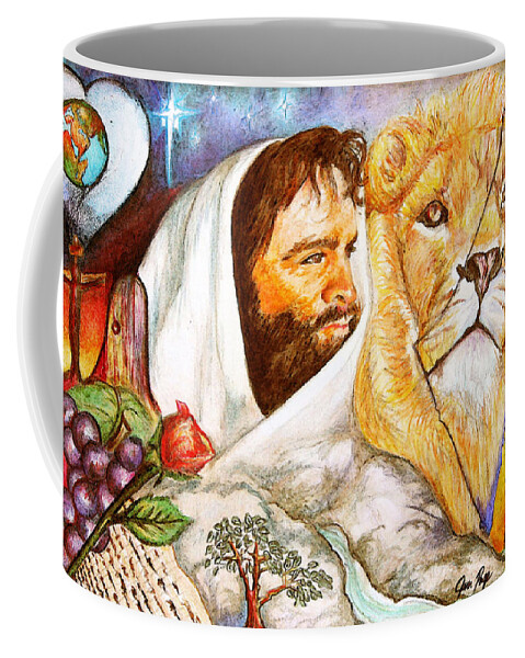 And He Is Coffee Mug featuring the painting And He Is by Jennifer Page