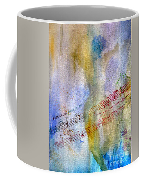 Music Coffee Mug featuring the painting Andante Con Moto by Sandy McIntire