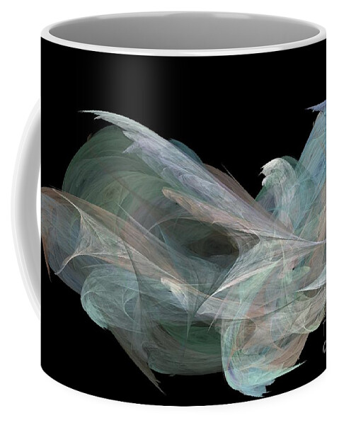 Angel Dove Coffee Mug featuring the digital art Angel Dove by Elizabeth McTaggart