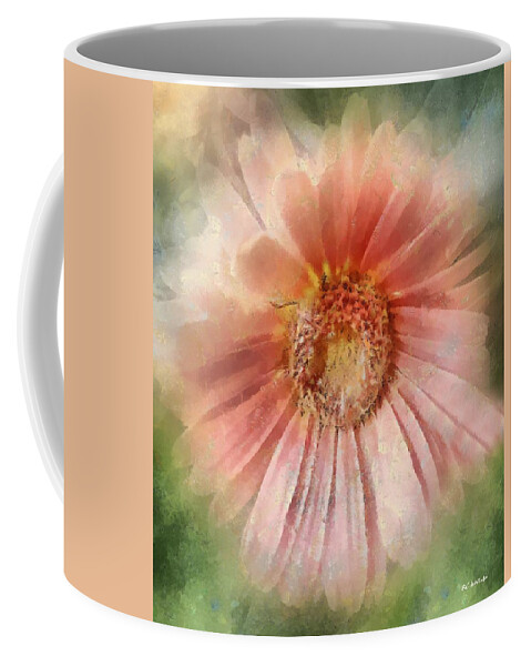 Gerbera Coffee Mug featuring the painting Angel Wings by RC DeWinter