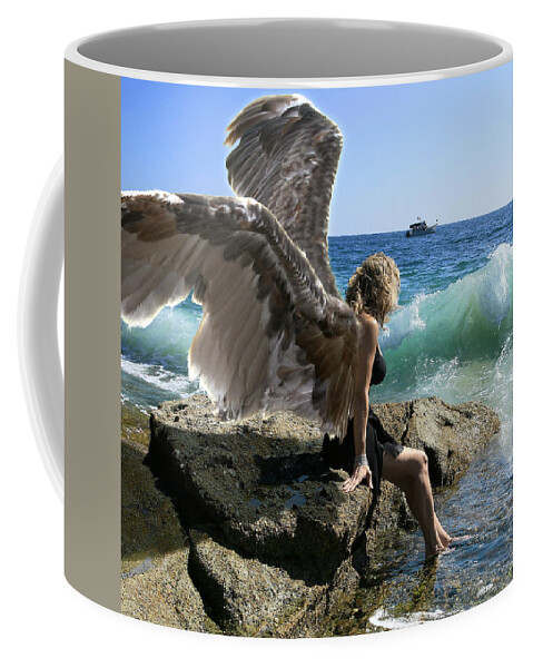 Alex-acropolis-calderon Coffee Mug featuring the photograph Angels- I'm Watching Over You by Acropolis De Versailles