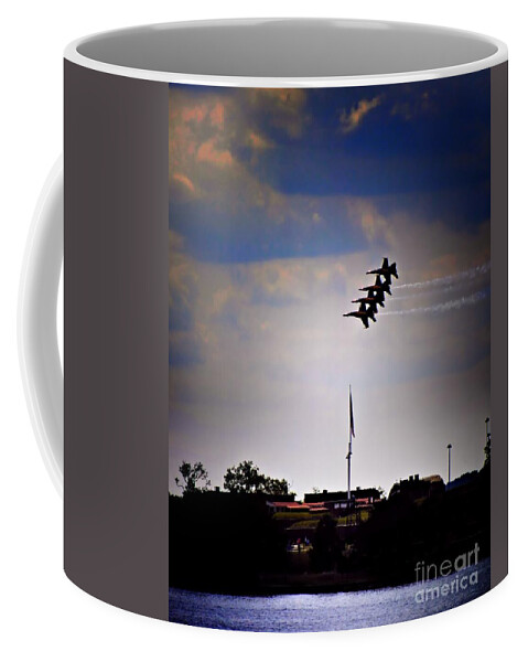 Airplanes Coffee Mug featuring the photograph Angels Over Ft. McHenry 2 by Robert McCubbin