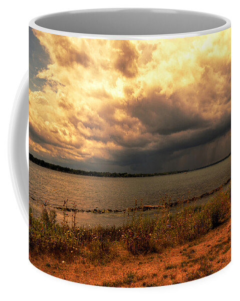 Clouds Coffee Mug featuring the photograph Angry Sky by Deborah Ritch
