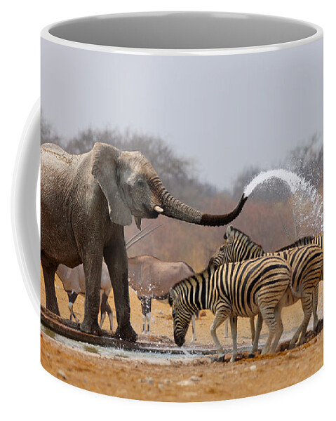 Funny Coffee Mug featuring the photograph Animal humour by Johan Swanepoel