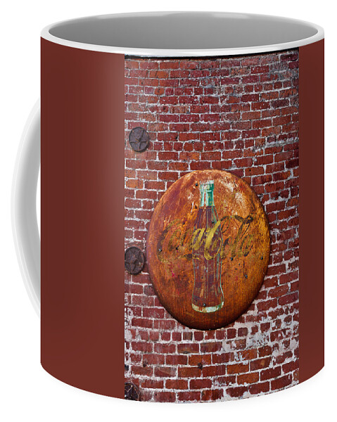 Vintage Coffee Mug featuring the photograph Antique Coke sign 2 by David Smith