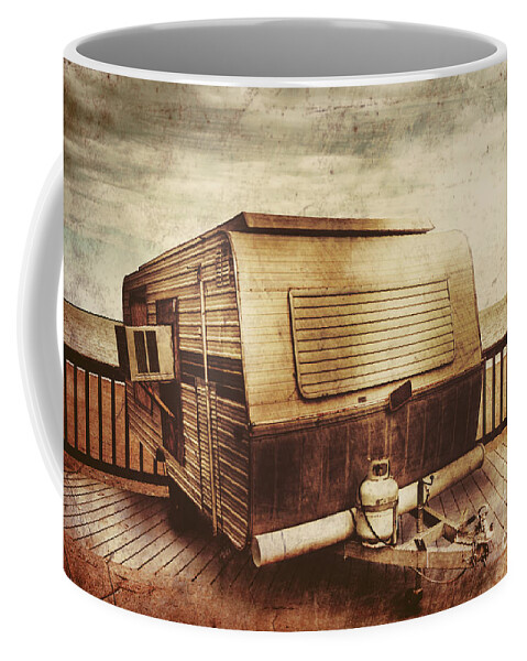 Camper Coffee Mug featuring the photograph Antique holidays by Jorgo Photography