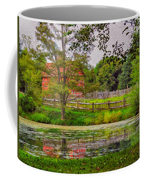 History Coffee Mug featuring the painting Antique Reflections by Omaste Witkowski