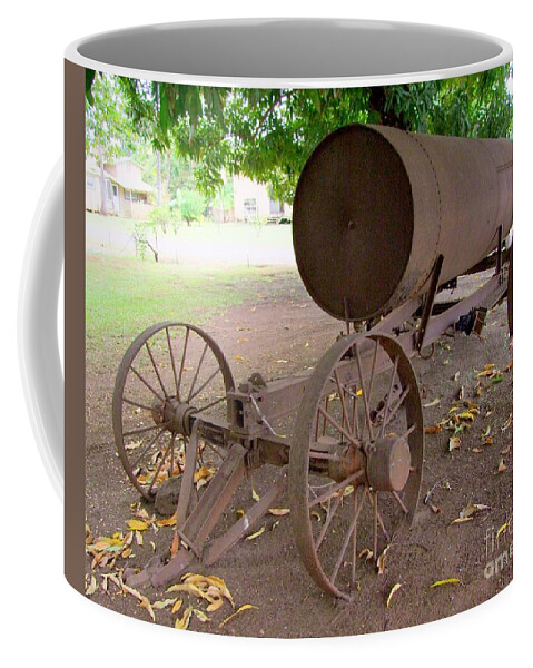 Water Tank Coffee Mug featuring the photograph Antique Water Tank - No 1 by Mary Deal