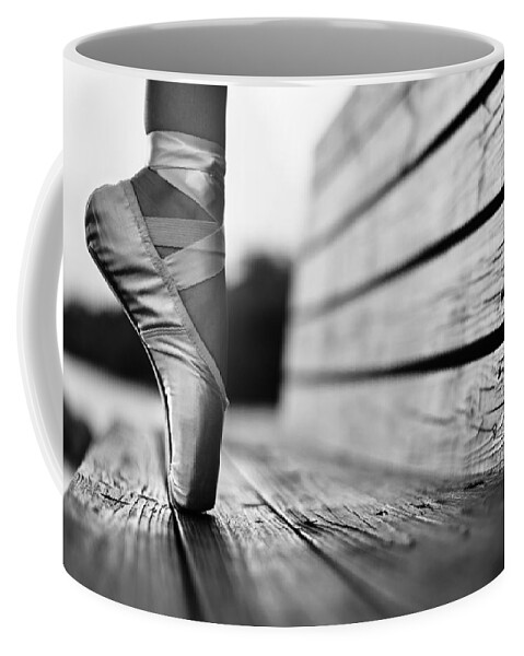 Pointe Shoes Coffee Mug featuring the photograph Aplomb by Laura Fasulo