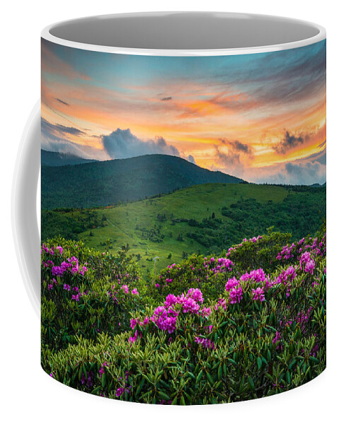 Appalachian Trail Coffee Mug featuring the photograph North Carolina Appalachian Trail Roan Mountain Highlands by Dave Allen