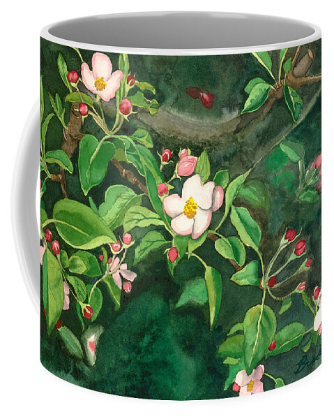 Blossoms Coffee Mug featuring the painting Apple Blossoms by Brad McLean