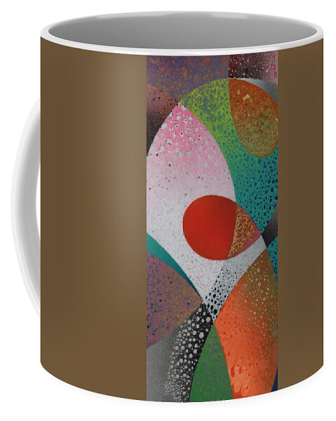 Organic Coffee Mug featuring the painting Arabesque I by Fred Chuang