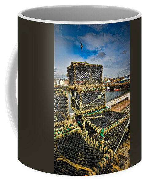 Angus Coffee Mug featuring the photograph Arbroath Harbour by Mark Llewellyn