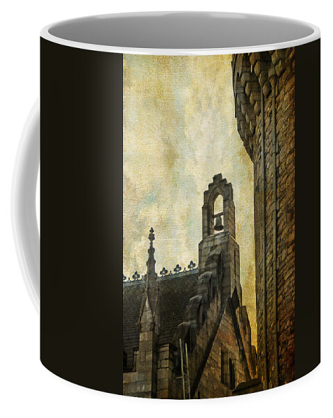Ireland Coffee Mug featuring the photograph Architectural Detail of Gothic Revival Chapel. Dublin Castle. Streets of Dublin. Gothic Collection by Jenny Rainbow