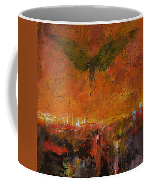 Armageddon Coffee Mug featuring the painting Armageddon by Michael Creese