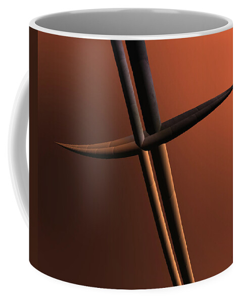 Sword Coffee Mug featuring the digital art Arraegus by Judi Suni Hall