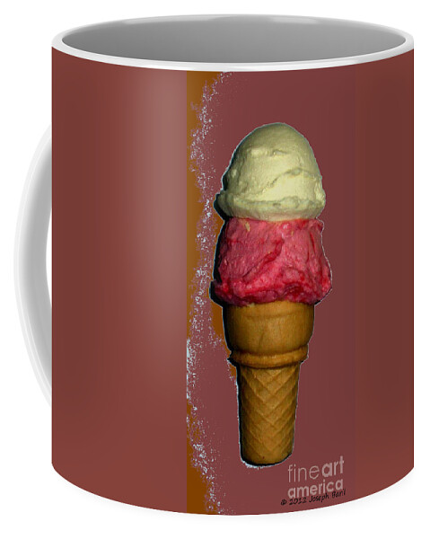 Ice Cream Coffee Mug featuring the photograph Artistic Ice Cream Cone by Joseph Baril