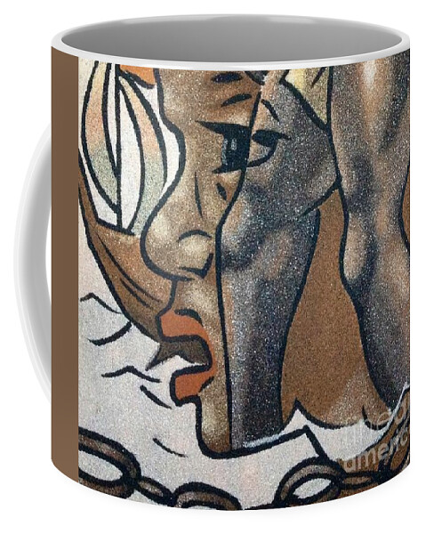 Fania Simon Coffee Mug featuring the mixed media Artists of Oasis by Fania Simon