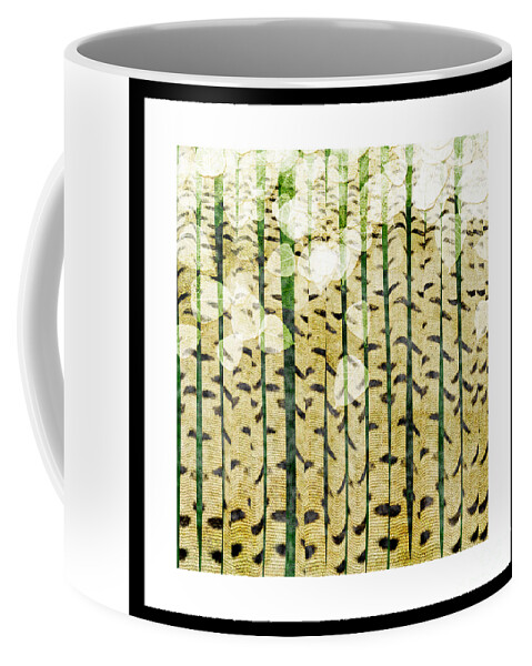 Abstract Coffee Mug featuring the digital art Aspen Colorado Abstract Square 3 by Andee Design