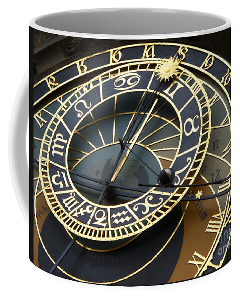 Clock Coffee Mug featuring the photograph Astronomical Clock by Ann Horn