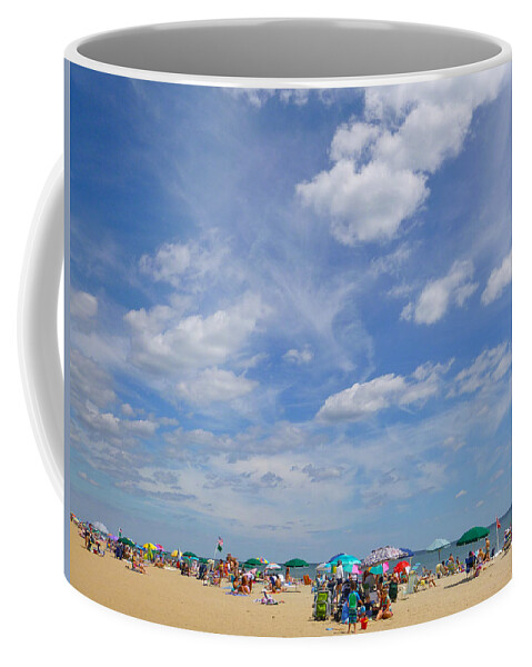 August Coffee Mug featuring the photograph At the beach 3 by Ellen Paull