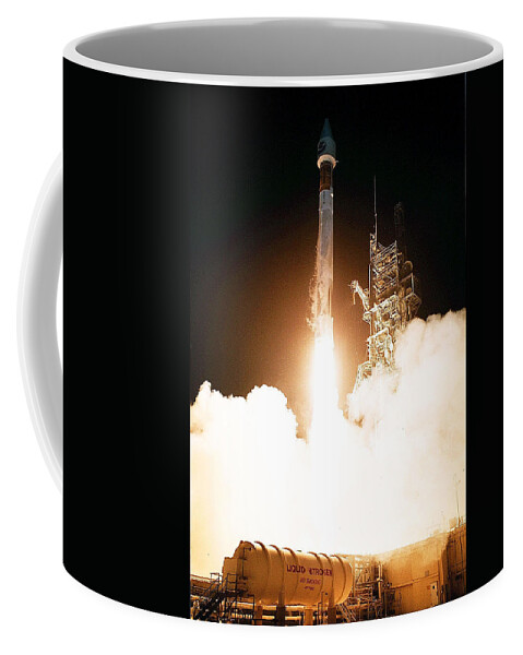 Astronomy Coffee Mug featuring the photograph Atlas IIcentaur Rocket Launch by Science Source