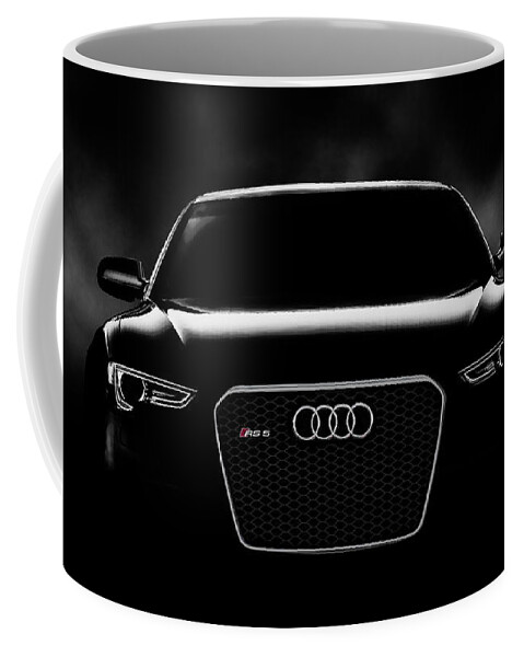 Audi Coffee Mug featuring the digital art Audi RS5 by Douglas Pittman