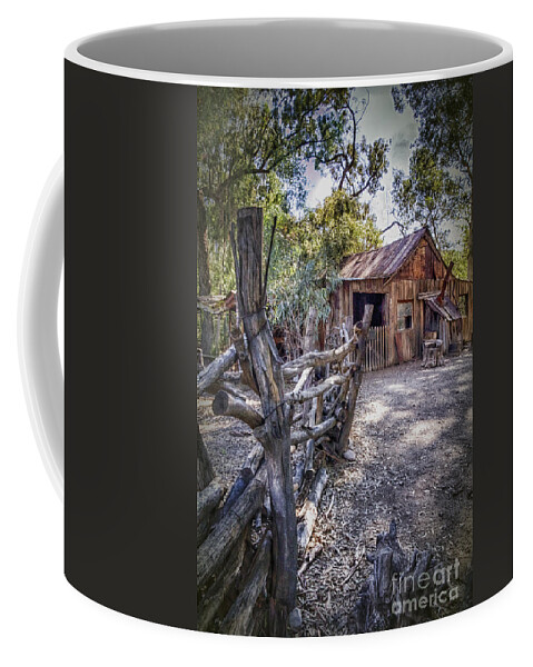 Australia Coffee Mug featuring the digital art Aussie Farm by Georgianne Giese