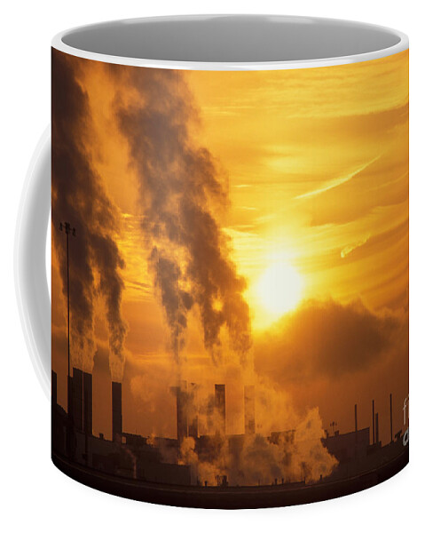Environment Coffee Mug featuring the photograph Auto Factory by Jim West