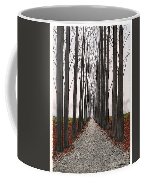 Winter Coffee Mug featuring the painting Winter by Hilda Wagner