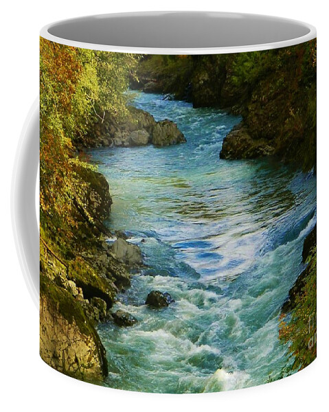 River Coffee Mug featuring the photograph Autumn Colors by Gallery Of Hope 