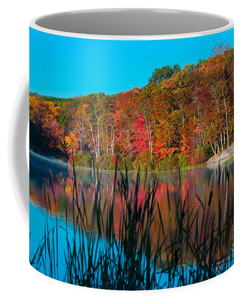 Harriman State Park Coffee Mug featuring the photograph Autumn Lake by Anthony Sacco