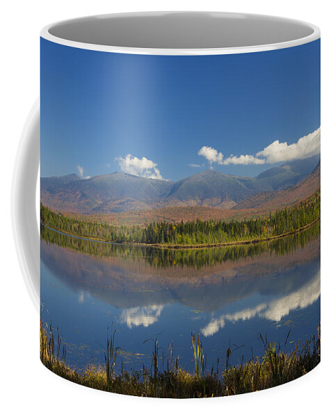 New Hampshire Coffee Mug featuring the photograph Autumn Reflections at Cherry Pond by White Mountain Images