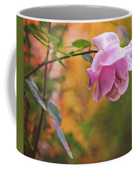 Rose Coffee Mug featuring the photograph Autumn Rose by Theresa Tahara