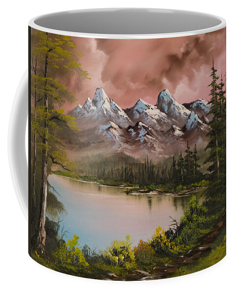Landscape Coffee Mug featuring the painting Autumn Storm by Chris Steele