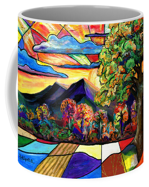 Everett Spruill Coffee Mug featuring the painting Autumn Sunrise by Everett Spruill