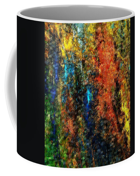 Fine Art Coffee Mug featuring the digital art Autumn Visions Remembered by David Lane